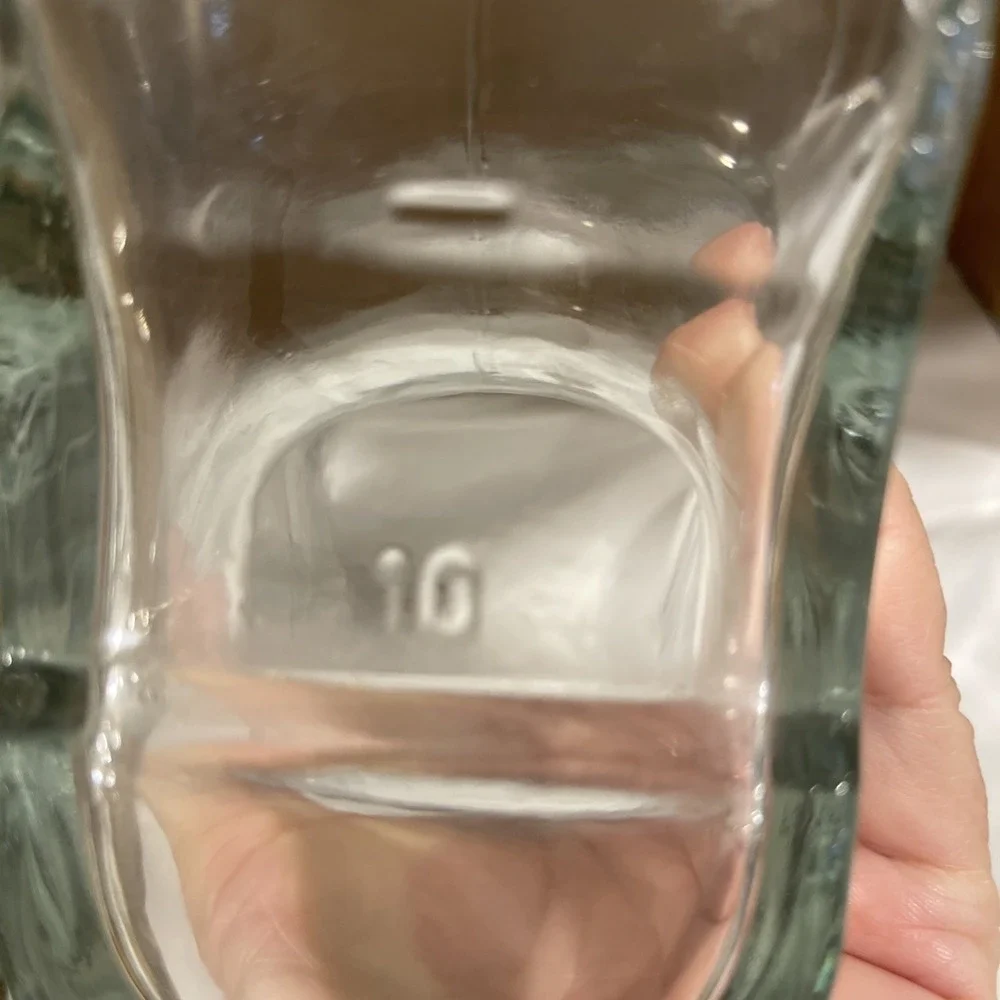 Cowboy Boot Shaped Clear Glass Mug Cup Beer Stein 10 Inches‎ Tall